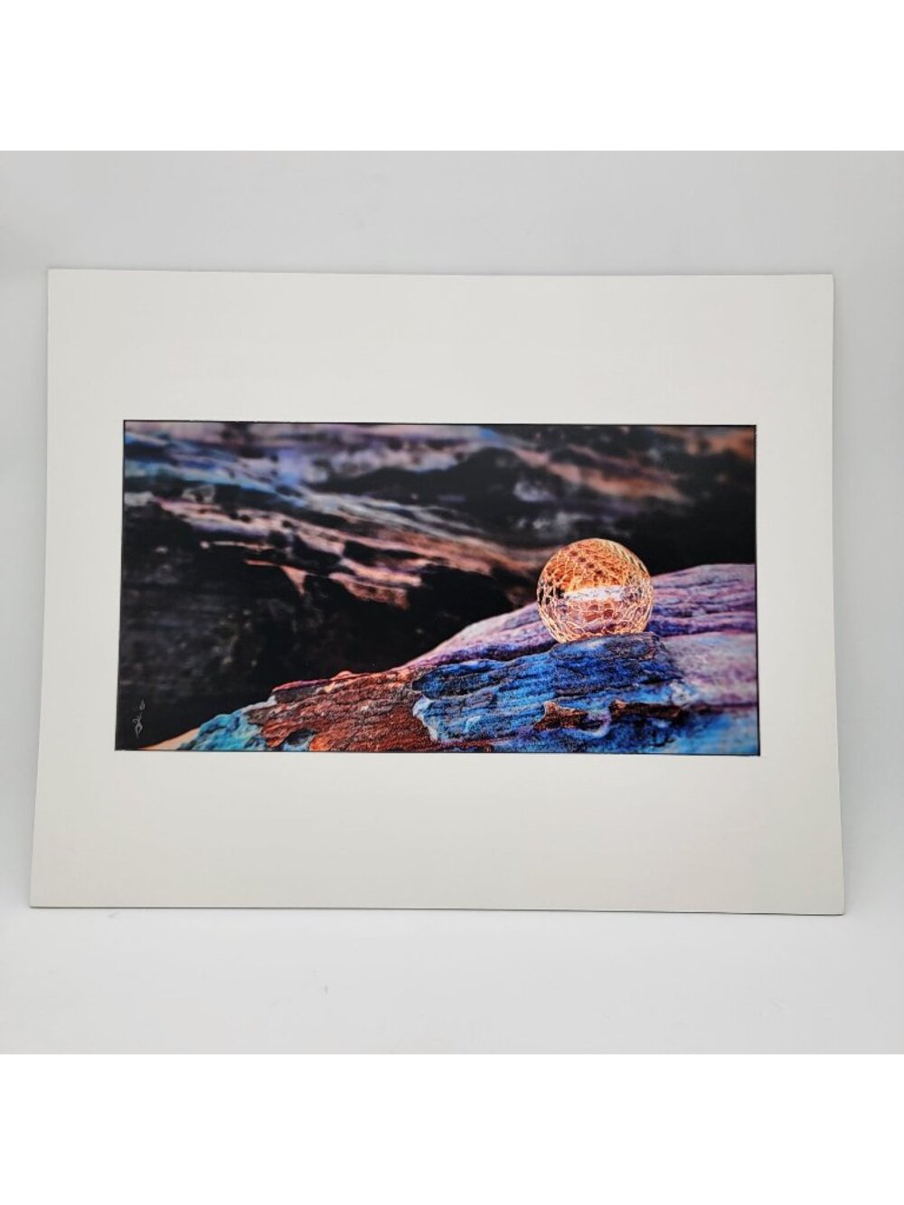 "Calico Orb" 2022 Art Print By Gina Geldbach-Hall 16x20" With COA